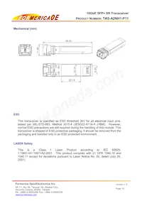 TAS-A2NH1-P11 Datasheet Pagina 12