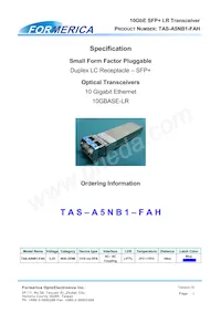 TAS-A5NB1-FAH Datenblatt Cover