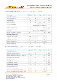 TBS-S2CA1-G11 Datasheet Page 3