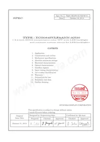 TCG084SVLPAANN-AN30 Datasheet Cover