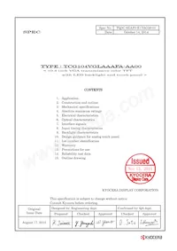 TCG104VGLAAAFA-AA00數據表 封面