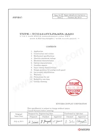 TCG121SVLPAAFA-AA20 Datasheet Cover