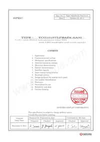 TCG121SVLPBAFA-AA00 Datasheet Cover