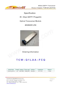 TCW-Q1LAA-FCQ 데이터 시트 표지