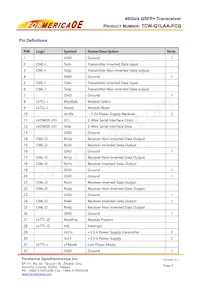 TCW-Q1LAA-FCQ數據表 頁面 5