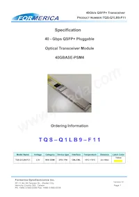 TQS-Q1LB9-F11 Datasheet Copertura