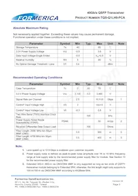 TQS-Q1LH9-PCA數據表 頁面 3