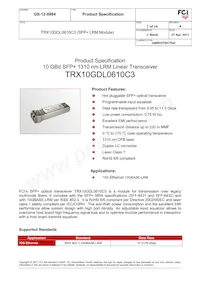 TRX10GDL0610C3 Datasheet Cover
