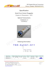TSD-S1CA1-G11數據表 封面