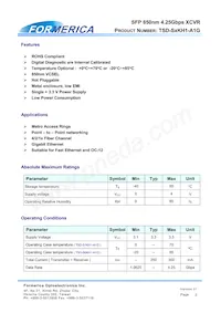 TSD-S1KH1-A1G Datasheet Pagina 2