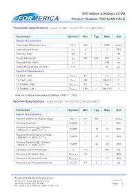TSD-S1KH1-A1G Datasheet Page 3