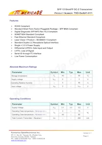 TSD-S2AA1-H11 Datasheet Page 2