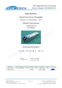 TSD-S2CA1-G11 Datasheet Cover