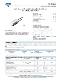 TSHG5210 Datenblatt Cover