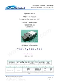 TSP-D1CH2-C11數據表 封面