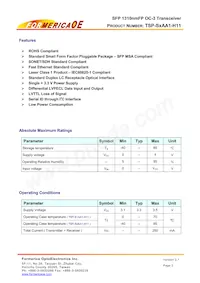 TSP-S2AA1-H11 Datasheet Page 2