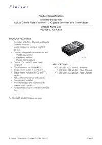 V23826-K305-C63 Datasheet Cover