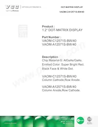 VAOM-C12571S-BW/40 Datenblatt Cover