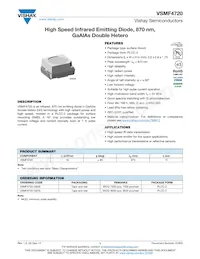 VSMF4720-GS08 Datasheet Cover