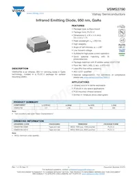 VSMS3700-GS18 Datasheet Cover