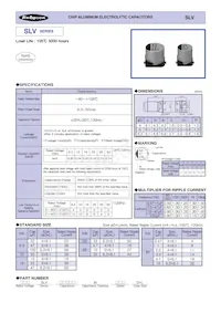 25SLV33M6.3X6.1 Datasheet Cover
