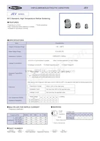 6.3JEV1500M10X10.5 Datasheet Cover