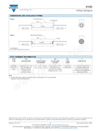 610D106F200DL5 Datasheet Page 2