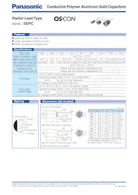 6SEPC470ME+TSS Datasheet Cover