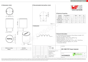 744750460220 Datasheet Copertura