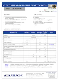 ABM12-115-26.000MHZ-T3 Datasheet Cover