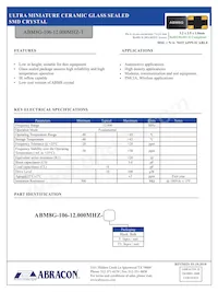 ABM8G-106-12.000MHZ-T Datenblatt Cover