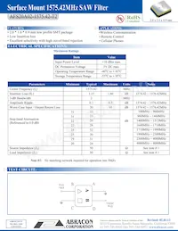 AFS20A02-1575.42-T2 Datasheet Cover