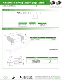 AIML-0805HC-220M-T Datasheet Page 2