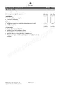 B43484A9129M000 Datasheet Pagina 2