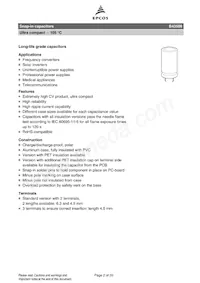 B43508A5687M000 Datasheet Pagina 2