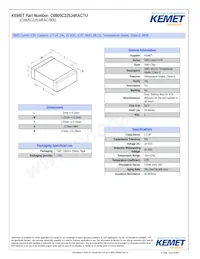 C0805C225J4RAC7800 Datasheet Cover