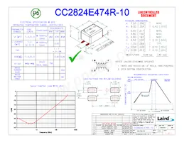 CC2824E474R-10 Datasheet Cover