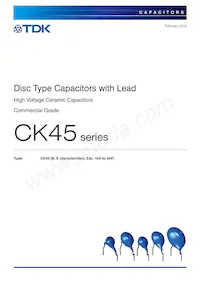 CK45-B3FD222KYVNA Datasheet Copertura