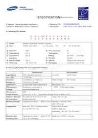 CL02A224MQ2NNNC Datasheet Cover