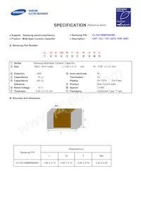 CL10A106MPNNHBC Datasheet Cover