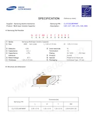 CL21C222JBFNNNF Datasheet Cover