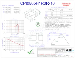 CPI0805H1R0R-10 Datasheet Cover