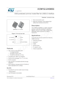 ECMF02-2HSMX6 Datasheet Cover