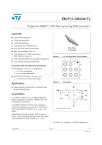 EMIF01-SMIC01F2 Datasheet Cover