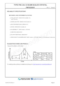 FW1920001 Datasheet Pagina 4