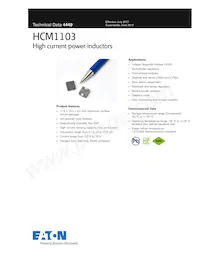 HCM1103-1R0-R Datasheet Cover