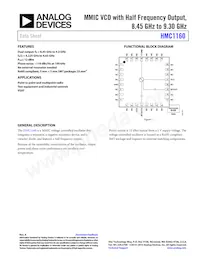 HMC1160LP5ETR Datasheet Cover