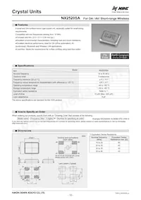 NX2520SA-16MHZ-STD-CSW-5 Datenblatt Cover