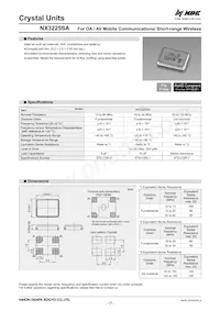 NX3225SA-13M-STD-CSR-6 Datenblatt Cover