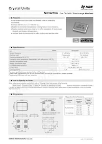 NX3225SA-16MHZ-STD-CSR-3 Datenblatt Cover